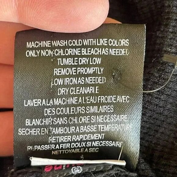 Volcom Cotton Black Long Sleeves Hooded Sweater Sporty Sz L #1541 - Picture 13 of 15